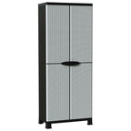 Armadietto in Plastica 68x39x171,5 cm Design Rattan