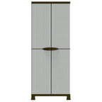 Armadietto in Plastica 68x39x171,5 cm Design Rattan