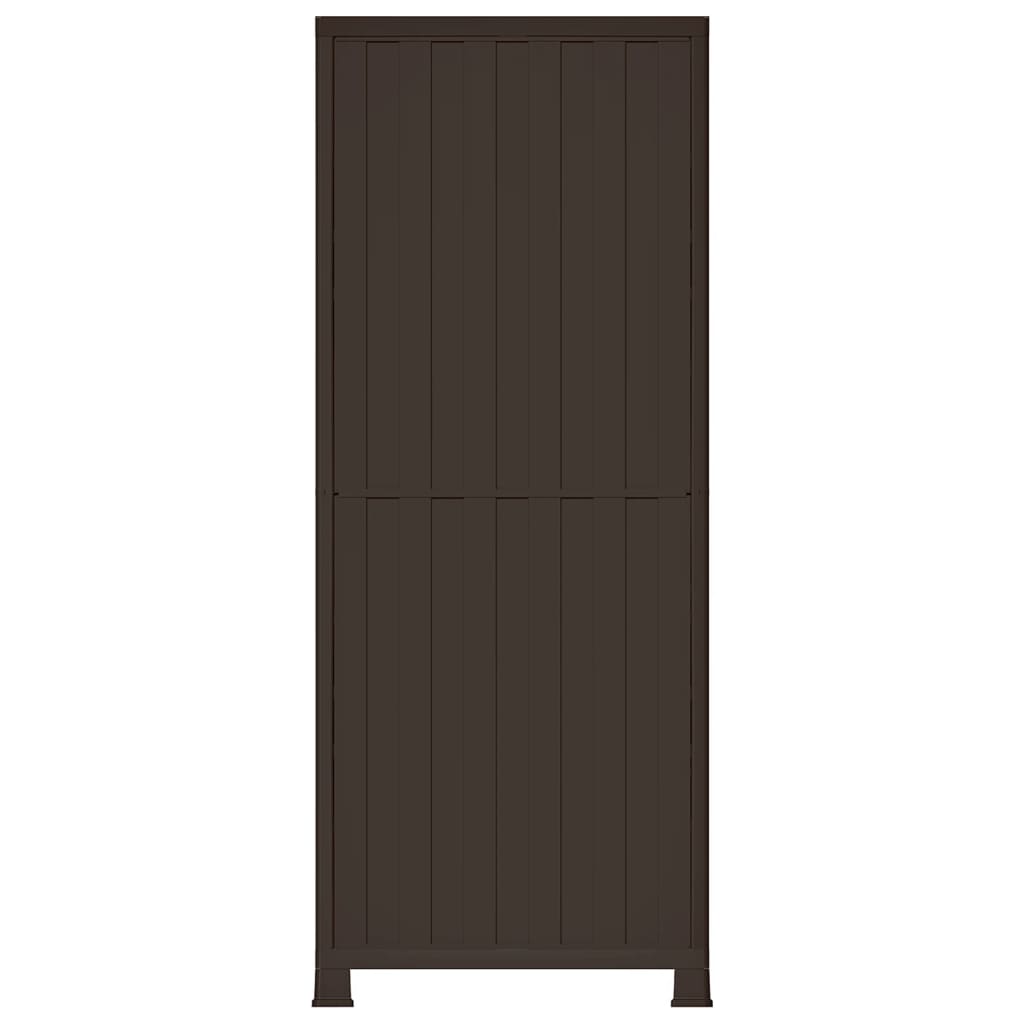 Armadietto in Plastica 68x39x171,5 cm Design Rattan