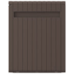 Baule Mobile Contenitore Cuscini Marrone 117x45,5x57,5 cm 270 L