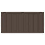 Baule Mobile Contenitore Cuscini Marrone 117x45,5x57,5 cm 270 L