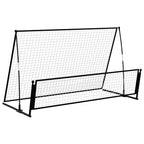 Porta da Calcio a Rimbalzo 2 in 1 202x104x120 cm in Acciaio
