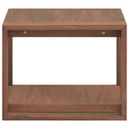 Mobile da Bagno a Parete 45x45x35 cm in Legno Massello di Teak
