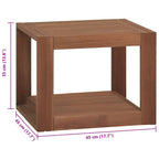 Mobile da Bagno a Parete 45x45x35 cm in Legno Massello di Teak