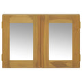 Mobile a Specchio 60x10x40 cm in Legno Massello di Teak