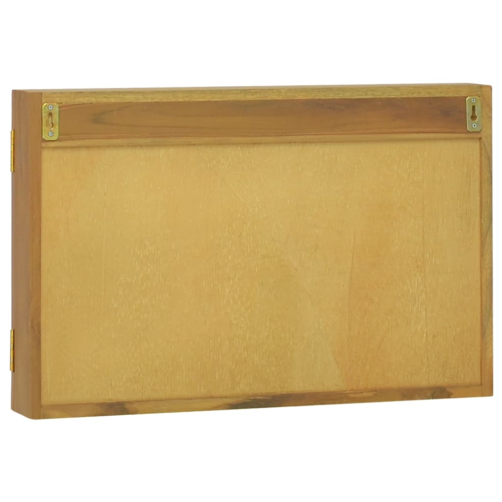 Mobile a Specchio 60x10x40 cm in Legno Massello di Teak