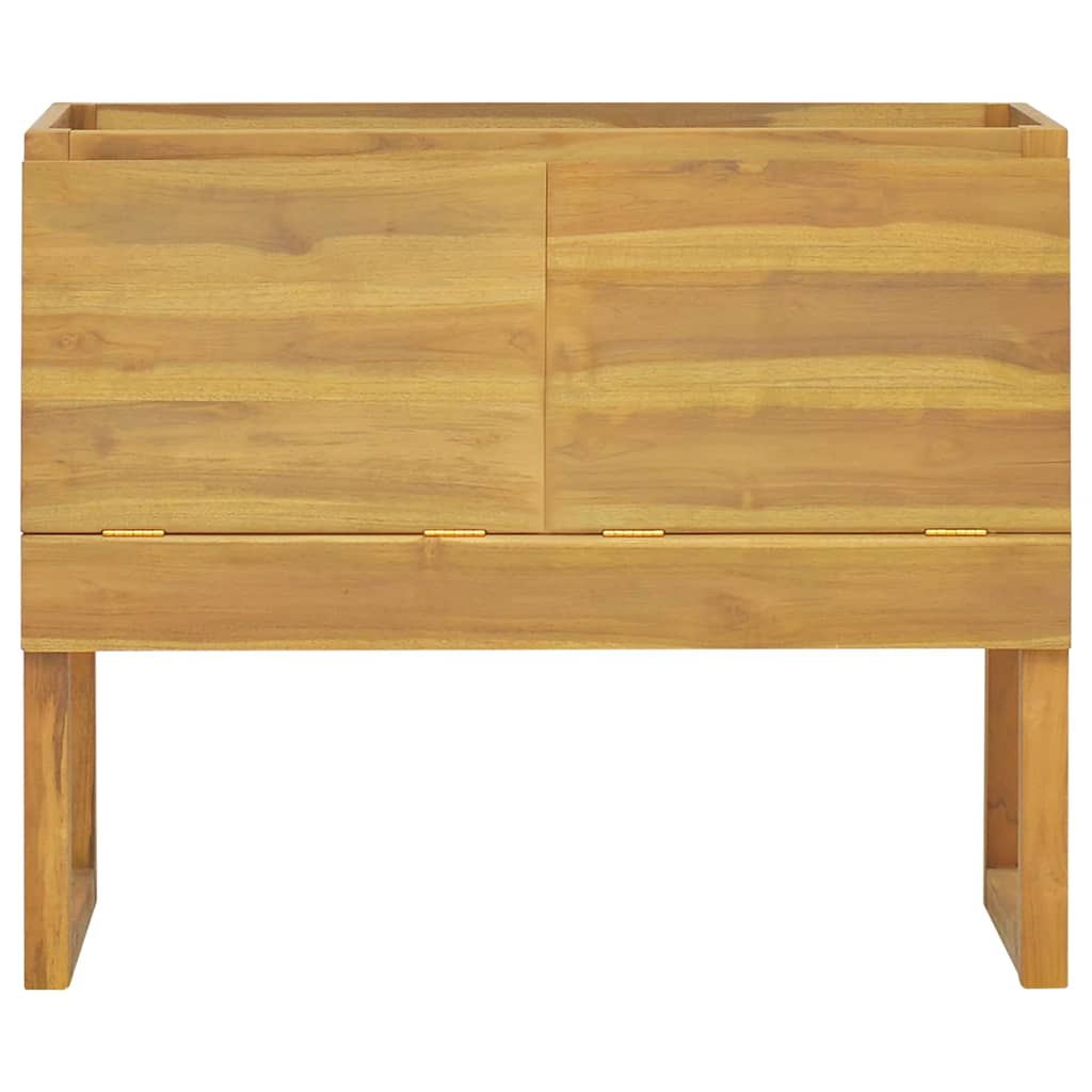 Mobile da Bagno 90x40x75,5 cm in Legno Massello di Teak
