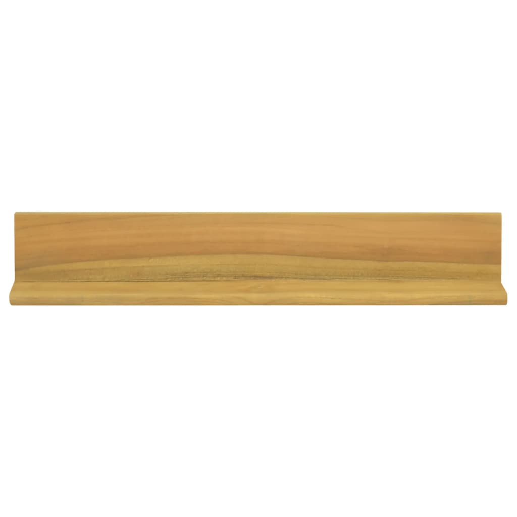 Mensole da Parete 2 pz 60x10x10 cm in Legno Massello di Teak