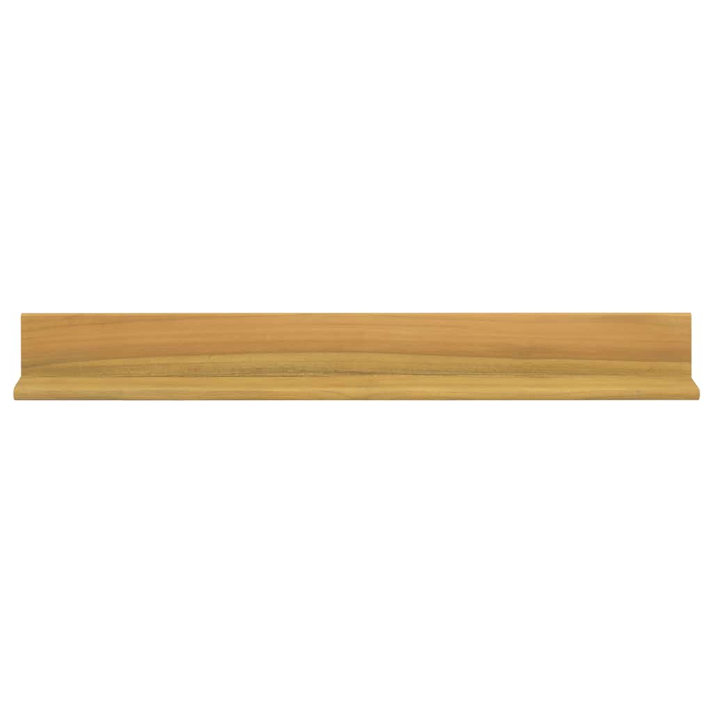 Mensole da Parete 2 pz 90x10x10 cm in Legno Massello di Teak