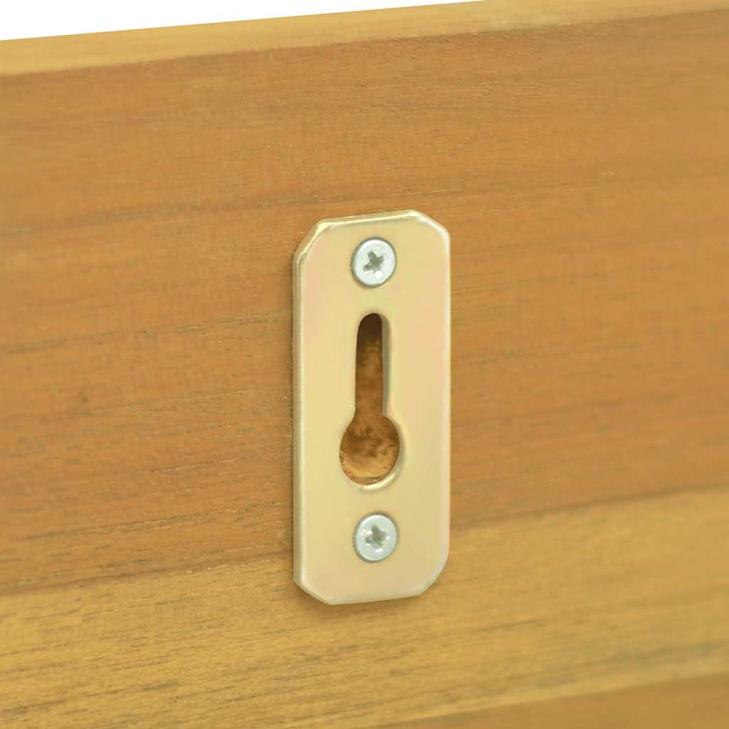 Mensole da Parete 2 pz 90x10x10 cm in Legno Massello di Teak