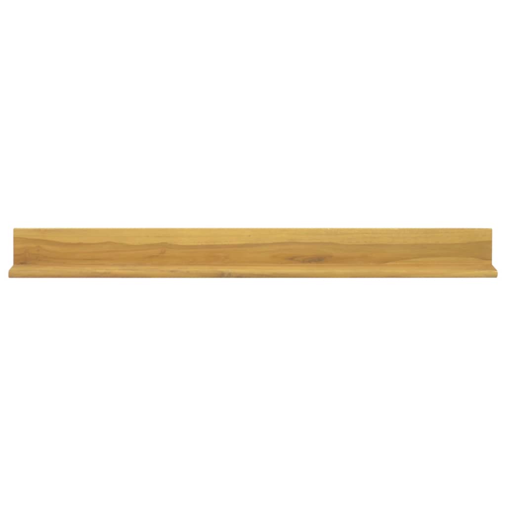 Mensole da Parete 2 pz 110x10x10 cm in Legno Massello di Teak