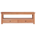 Mobile Porta TV 115x30x40 cm in Legno Massello di Mogano
