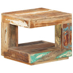Tavolino da Salotto 45x45x40 cm in Legno Massello di Recupero
