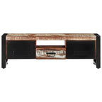 Mobile Porta TV 120x30x40 cm in Legno Massello di Recupero