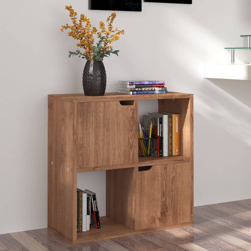 Libreria Rovere Marrone 60x27,5x59,5 cm in Legno Truciolato