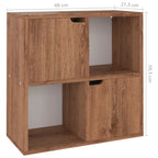 Libreria Rovere Marrone 60x27,5x59,5 cm in Legno Truciolato