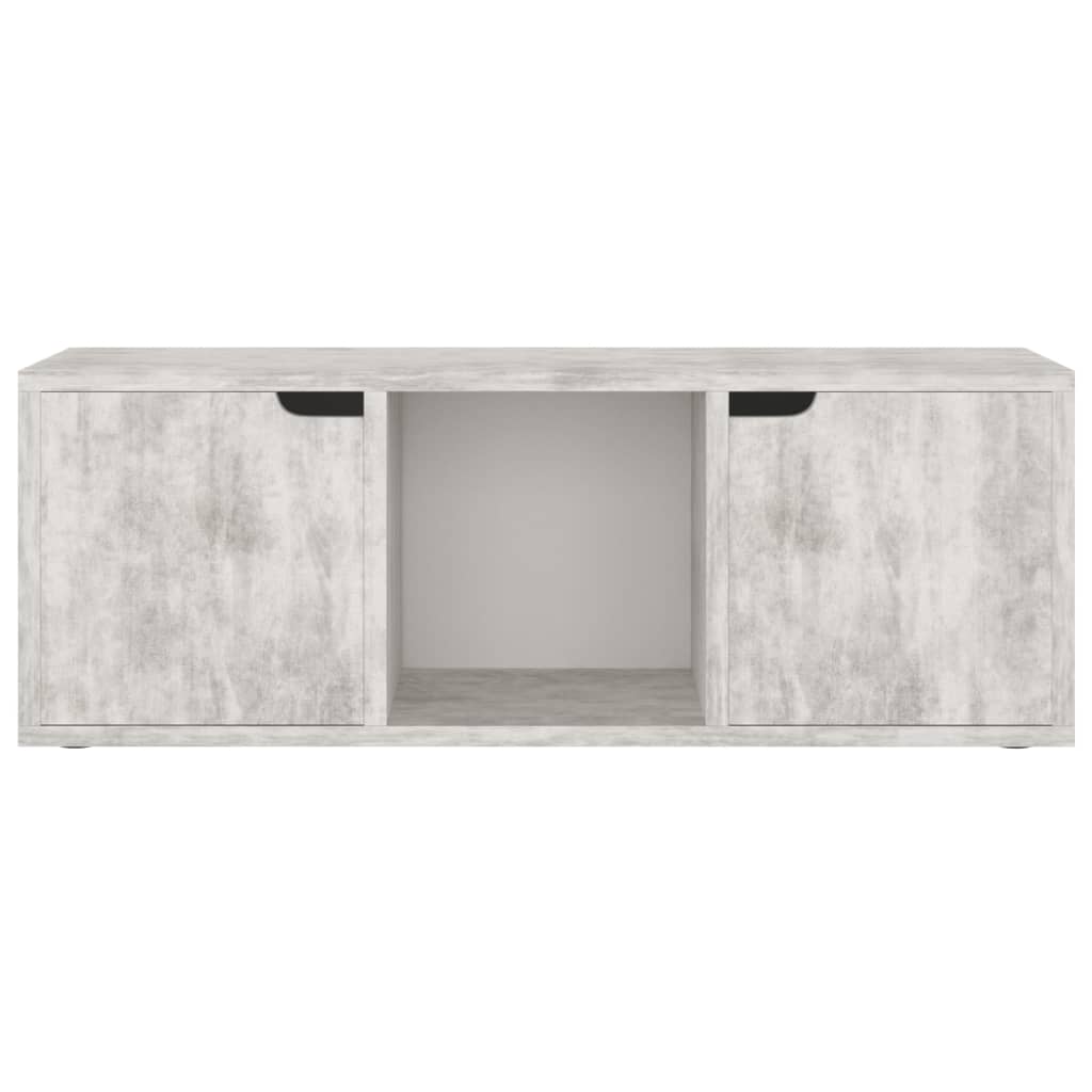 Mobile Porta TV Cemento 88,5x27,5x30,5 cm in Legno Multistrato