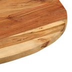 Tavolino 60x(42-62) cm in Legno Massello di Acacia e Ghisa