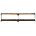 Mobile Porta TV 150x30x41 cm in Legno Massello di Mango