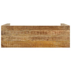Tavolo Consolle 110x35x76 cm in Legno Massello di Mango Grezzo