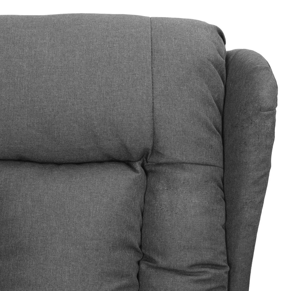 Poltrona Reclinabile in Tessuto Grigio Chiaro
