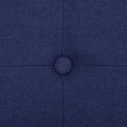 Cassapanca Pieghevole Blu in Simil Lino
