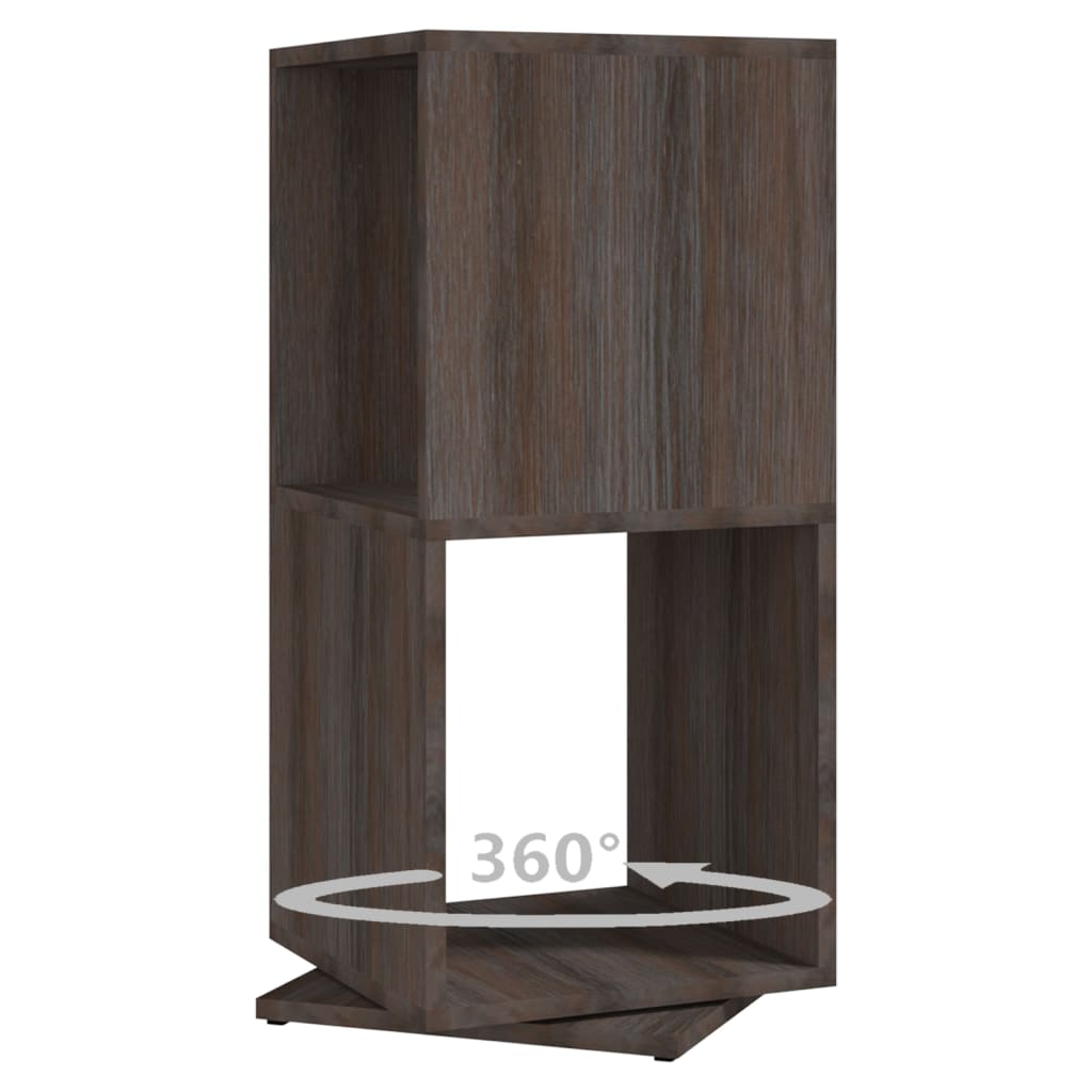 Armadietto Girevole Grigio Rovere 34,5x34,5x75,5cm Truciolato