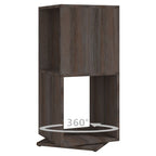 Armadietto Girevole Grigio Rovere 34,5x34,5x75,5cm Truciolato