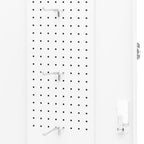 Armadietto per Sella Bianco 53x53x140 cm in Acciaio