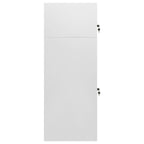 Armadietto per Sella Grigio Chiaro 53x53x140 cm in Acciaio