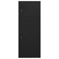 Armadietto per Sella Nero 53x53x140 cm in Acciaio