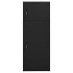 Armadietto per Sella Nero 53x53x140 cm in Acciaio