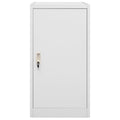 Armadio Porta Sella Grigio Chiaro 53x53x105 cm in Acciaio