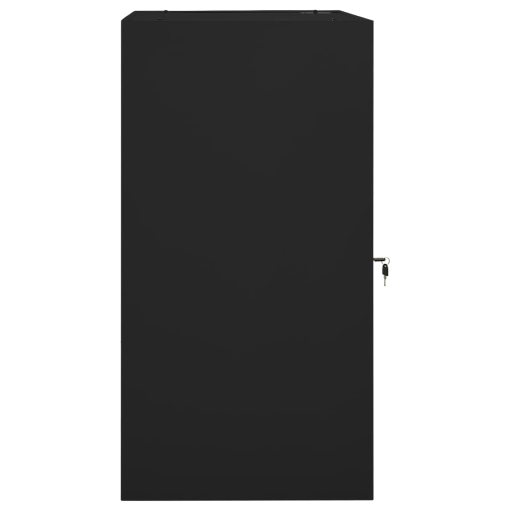 Armadio Porta Sella Nero 53x53x105 cm in Acciaio