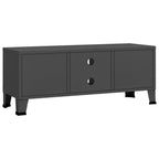 Mobile TV Industriale Antracite 105x35x42 cm in Metallo