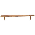 Mensole da Parete 2 pz 110x20x18 cm in Legno Massello di Acacia