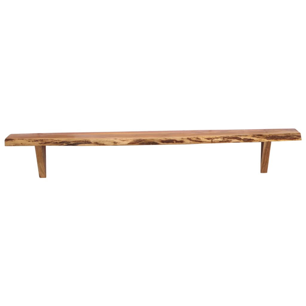 Mensole da Parete 2 pz 110x20x18 cm in Legno Massello di Acacia