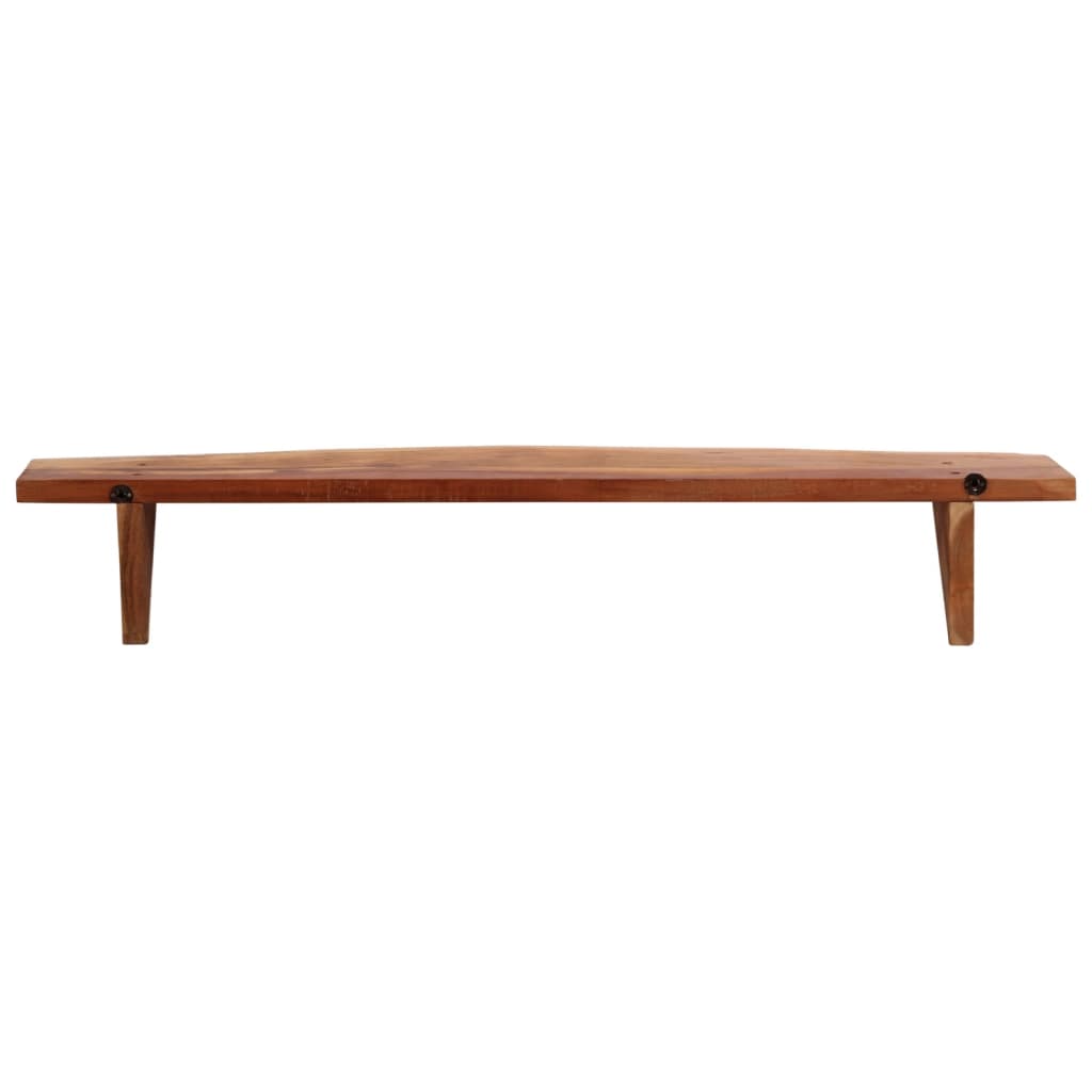 Mensole da Parete 2 pz 110x20x18 cm in Legno Massello di Acacia