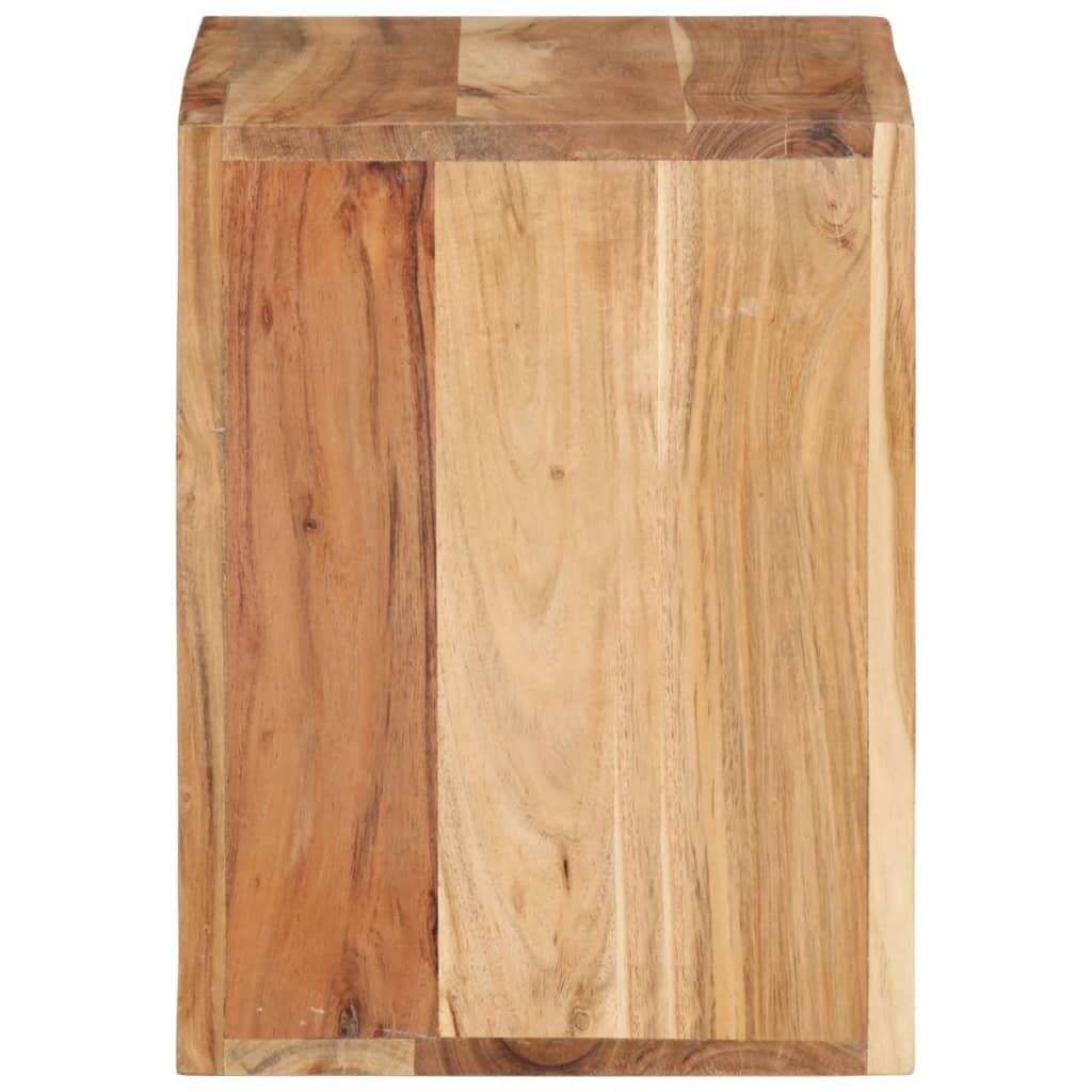 Sgabello 40 x 30 x 40 cm Legno Massello di Acacia