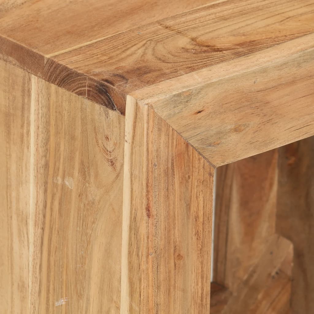 Sgabello 40 x 30 x 40 cm Legno Massello di Acacia