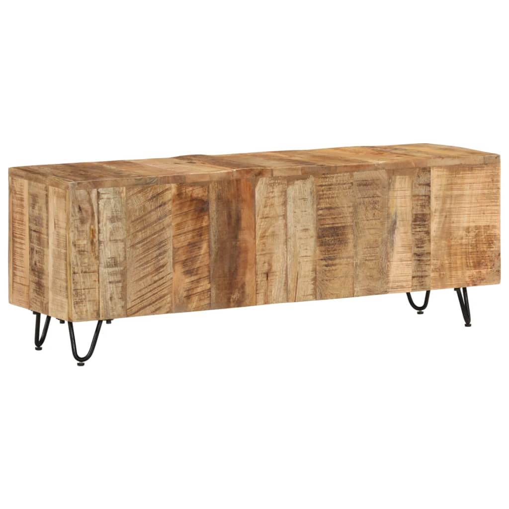 Mobile Porta TV 110x30x40 cm in Legno Massello di Mango