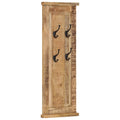 Appendiabiti 2 pz in Legno Massello di Mango 38x100 cm