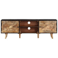 Mobile TV 140x30x46cm Legno di Mango Grezzo e Massello d'Acacia