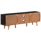 Mobile TV 140x30x46cm Legno di Mango Grezzo e Massello d'Acacia