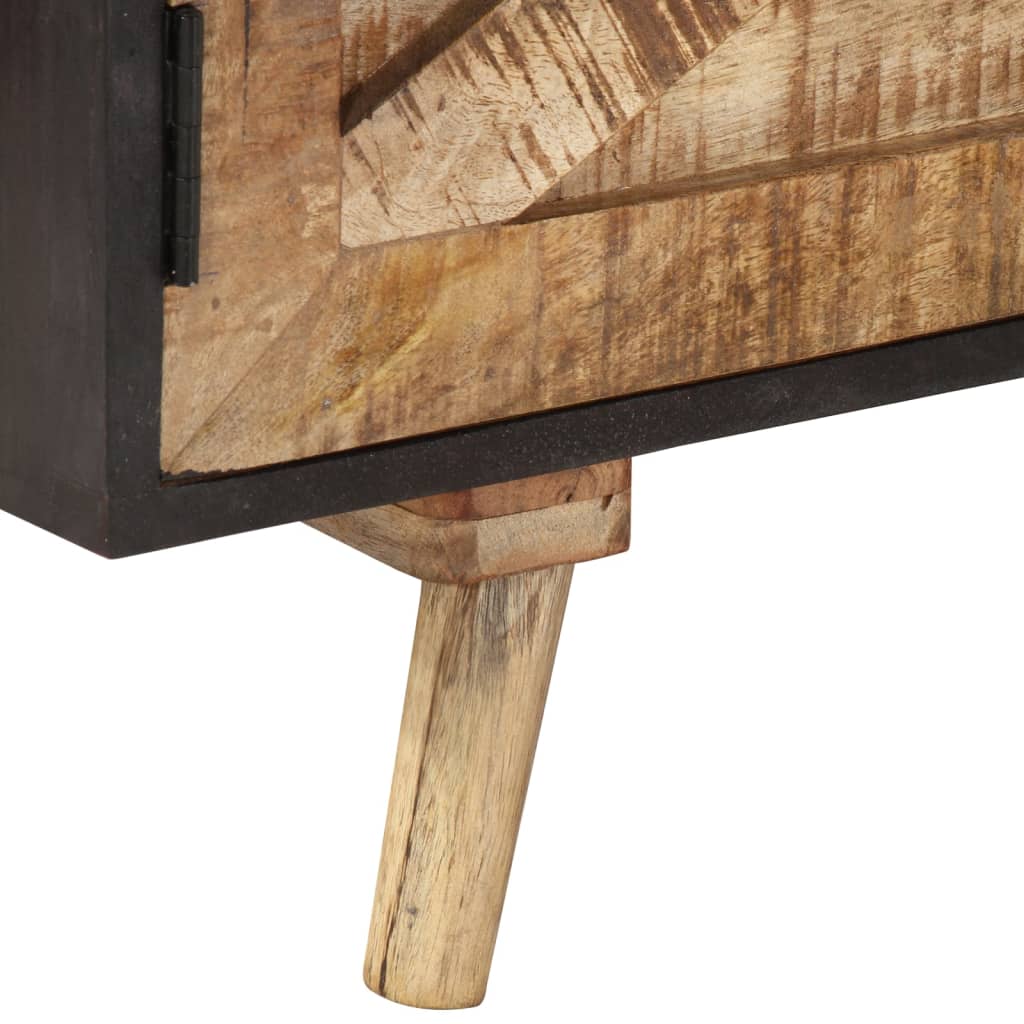 Mobile TV 140x30x46cm Legno di Mango Grezzo e Massello d'Acacia