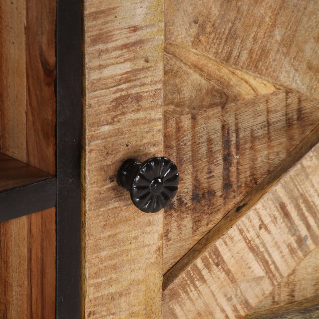 Mobile TV 140x30x46cm Legno di Mango Grezzo e Massello d'Acacia