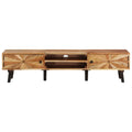 Mobile Porta TV 145x35x35 cm in Legno Massello di Acacia
