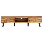 Mobile Porta TV 145x35x35 cm in Legno Massello di Acacia