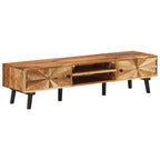 Mobile Porta TV 145x35x35 cm in Legno Massello di Acacia