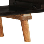 Mobile TV 140x30x45 cm Legno Mango Grezzo e Massello d'Acacia